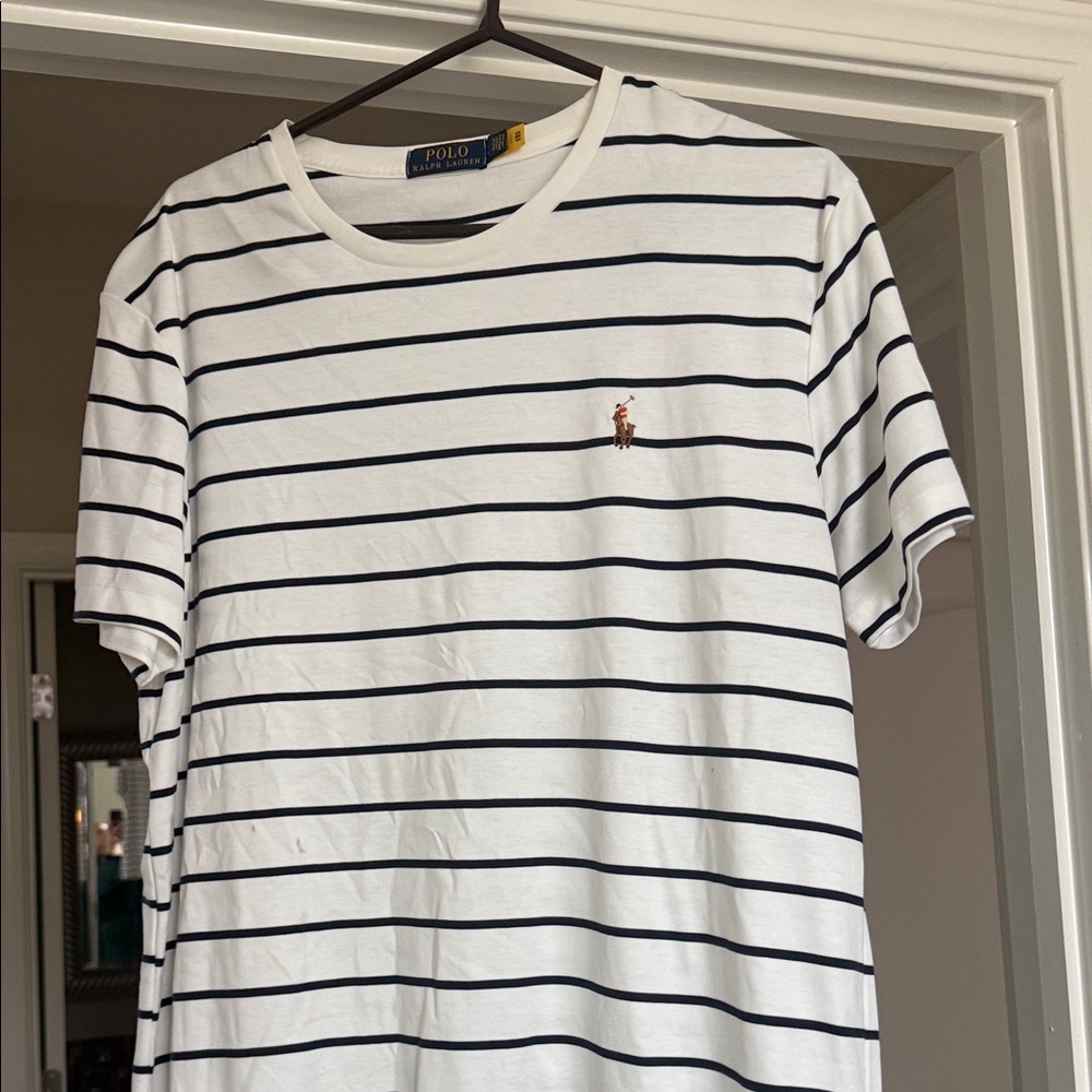 Polo by Ralph Lauren Men's Navy Striped Tee